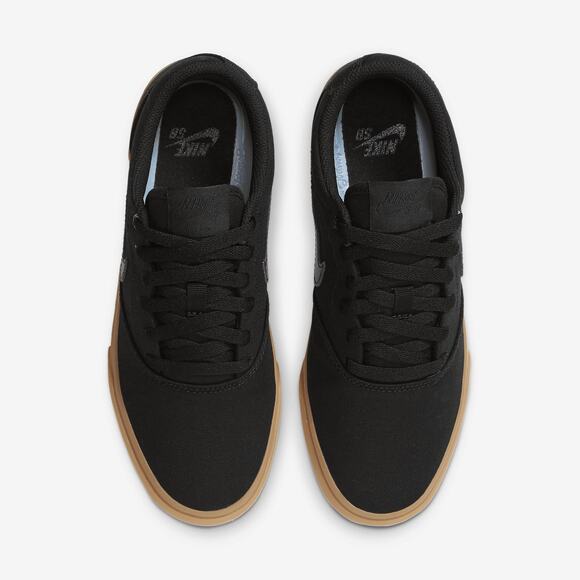 NWT Nike Men's SB Charge Solarsoft Canvas Skate Shoes Black/Gum | Size 9.5 - Picture 2 of 6